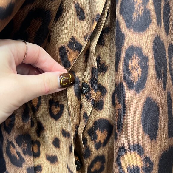 $1170 Etro Brown Leopard Camicia Santa Barbara Blouse Top size IT 42/6 - Picture 4 of 12
